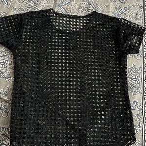 Black Net Top