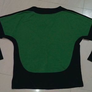 MSYK Black Green Top