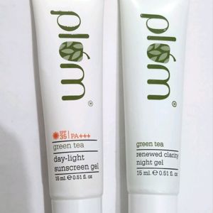 Plum Day Light Sunscreen Gel&Renewed Clarity Night