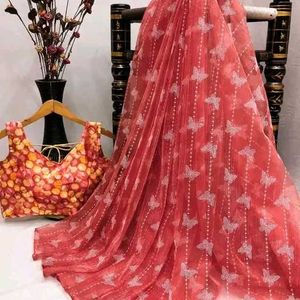 Butterfly 🦋 Organza Sarees