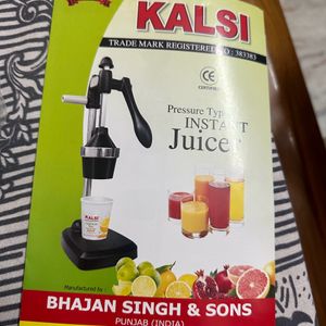 Kalsi Instant Juicer Sealed Pack Pieces Warranty