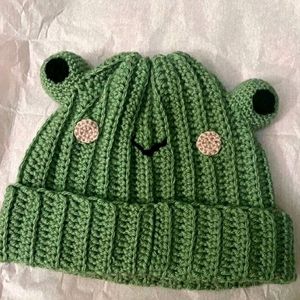 Crochet Frog Beanie