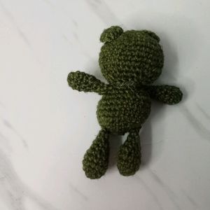 Dark Green Crochet Teddy