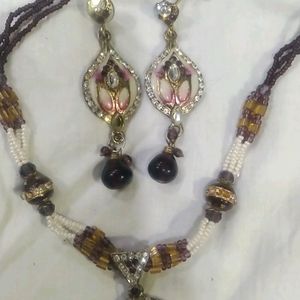 Ethic Kundan Necklace Set