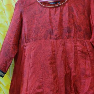 Very Beautiful Silk Anarkali Almost New