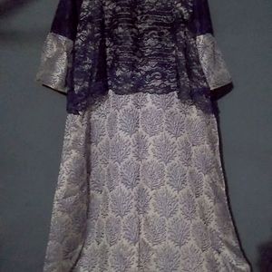 Fabulous Navy Blue Ethnic Gown