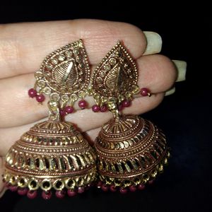 Classy Jhumka And Ring 💍