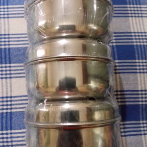 Steel Containers 3 nos (Dabbas)