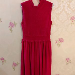 Smock Fit And Flare Dress