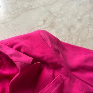 Custom Hot Pink Blazer By Ankita Bajaj Label