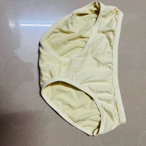 Women Cotton Yellow Panty