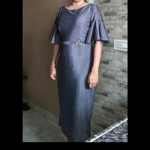 Grey Party Wear Dress