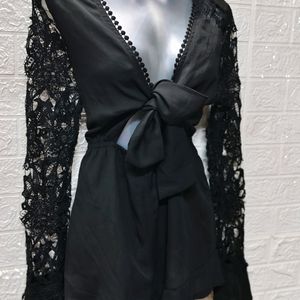 "Bold & Sultry: The Sexy Black Jumpsuit