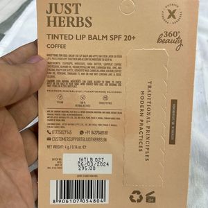 New Just Herbs Tinted Lip Balm