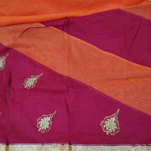 Cotton Saree With Blouse