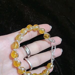 Natural Citrine Stone Bracelet New