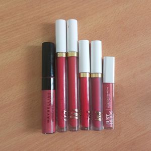 Combo Of Maybelline,Just Herbs n Myglamm Lipsticks