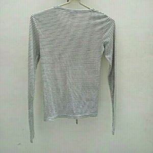 Primark White & Black Lining Top (Women)