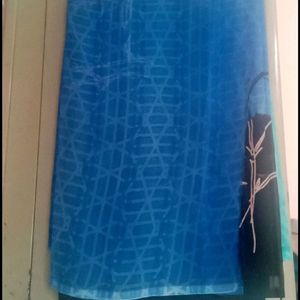 New Blue Saree