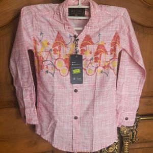 Full Sleeve Cotton Shirt For Boys(size24)