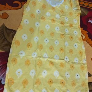 Lemon Yellow Cotton Dress....