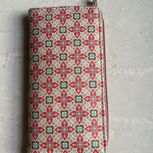 Pink turquoise yellow colour Wallet