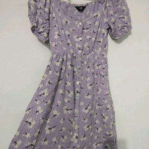Lavender Dress For Casual DATE Wear