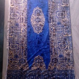 Blue And Creem Shaneel DESIGNER Kurti Fabric