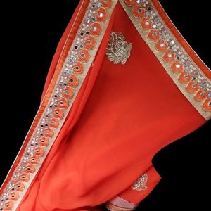 Heavy Border Saree