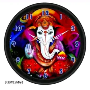 Plastic Ganesh Ji Wall Clock