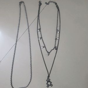 Combo Of Women And Men Necklace With Clutche