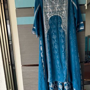 Blue Ethnic Kurti For Wedding And Festivals