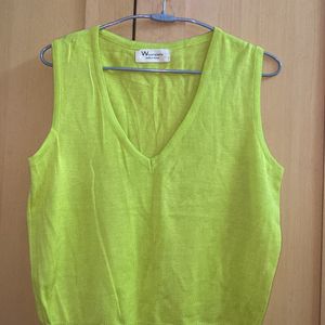 Neon Sleeveless Crop Top