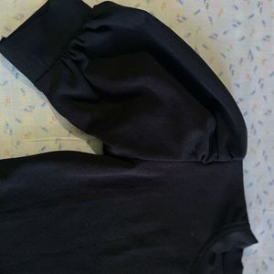 Black Top With Smart Sleeves