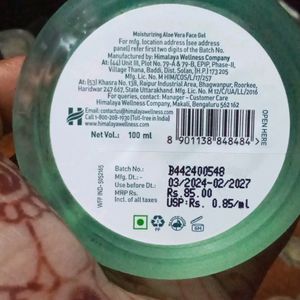 Himalaya Moisturizer Aloe Vera Face Gel 100 ML