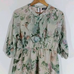 Flair Floral Dress