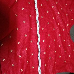 Red Green Kurta Set