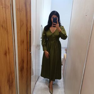 Olive Green Dress