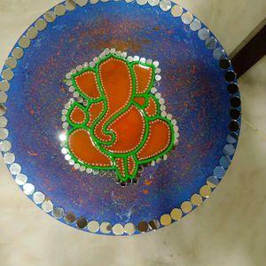 10 Inch Circle Ganesha Frem