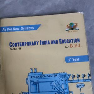 Contemporary India And Education,B.ed 1st Year