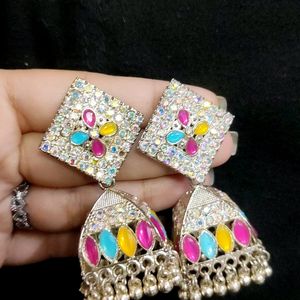 Multi Color Jhumka