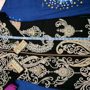 Black Pakistani Style Kurti