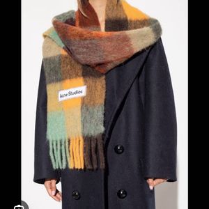 Acne Studios Mohair Checked Scarf