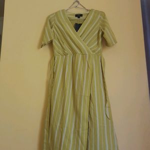 Cotton Blend Pretty Dress With Tag