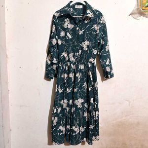 Green Floral Dress