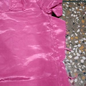 Satin Puff Sleeves Kurti