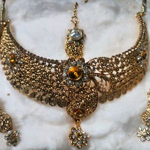 Golden Copper Jewellery Set