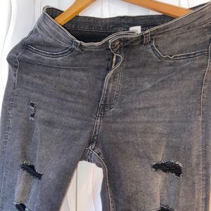 Denim Riped Jeans Slim