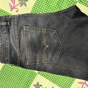 Black Denim Slim Fit Jeans For Men