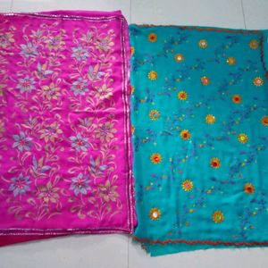 2 Resam Work Sarees Combo